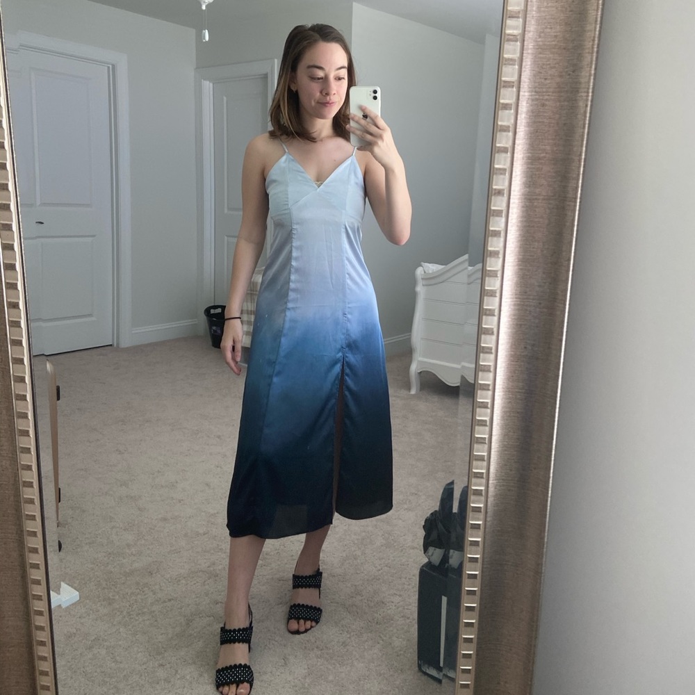 Pull&Bear Ombré Midi Slip Dress